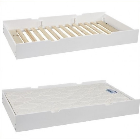 GK033 - White : Giường Kéo Phụ Sát Đất - Gầm Giường